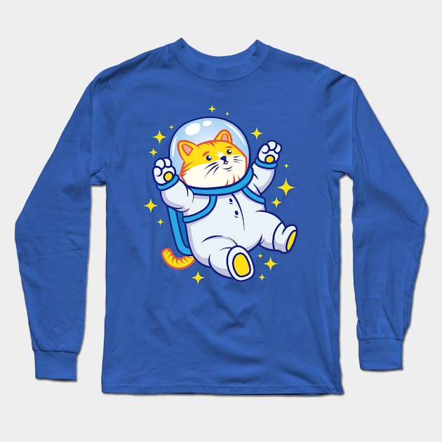 Astro-Cat Long Sleeve T-Shirt by LAckas